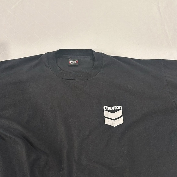 Vintage 80’s 90’s Screen stars best Chevron Black Men's T-Shirt XXXL - Picture 2 of 4